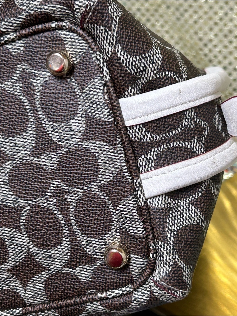 Coach Prince Street Mini Satchel with Chalk White Trim Approx. 15 x 9 x 5 - Picture 17 of 17